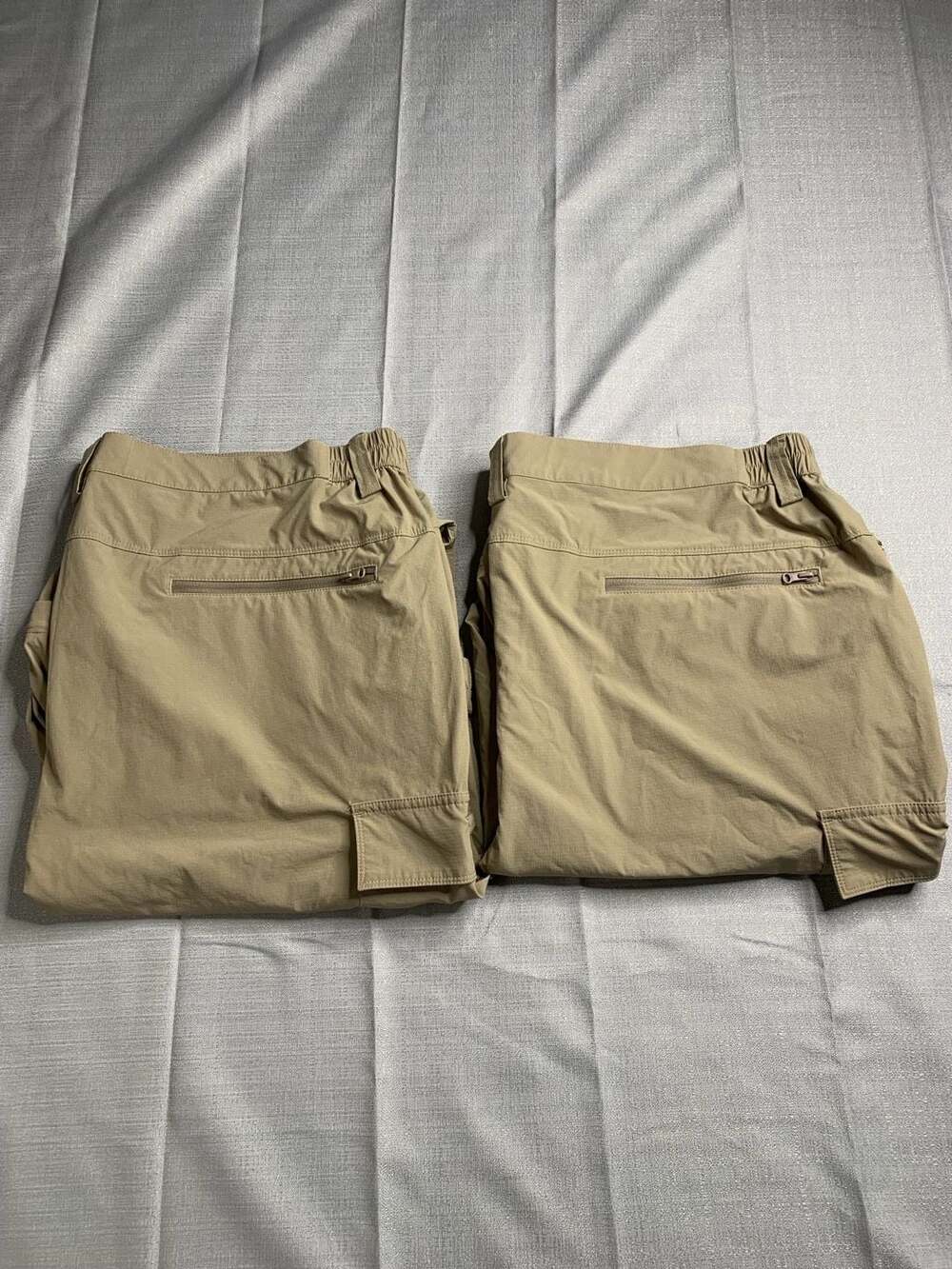Men's Big & Tall Convertible Ripstop Cargo Hiking Pants W44 L32 bundle